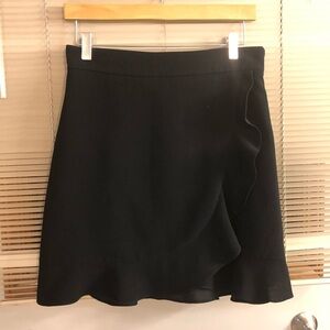 Club Monaco Wrap Ruffle Mini Skirt